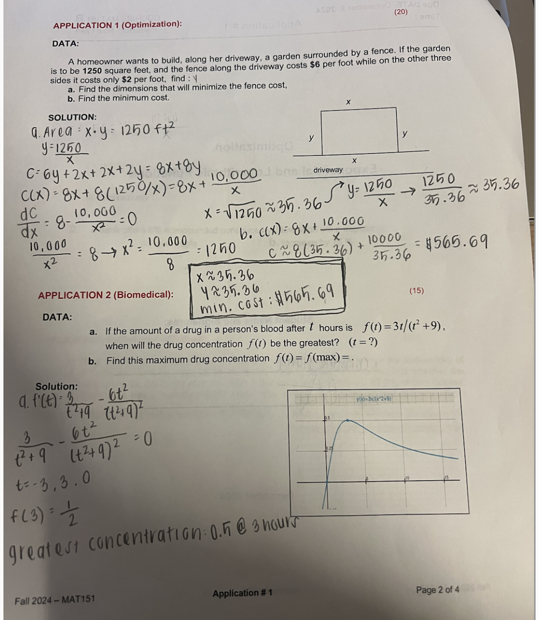 APPLICATION 1 ( Optimization ) : DATA: A