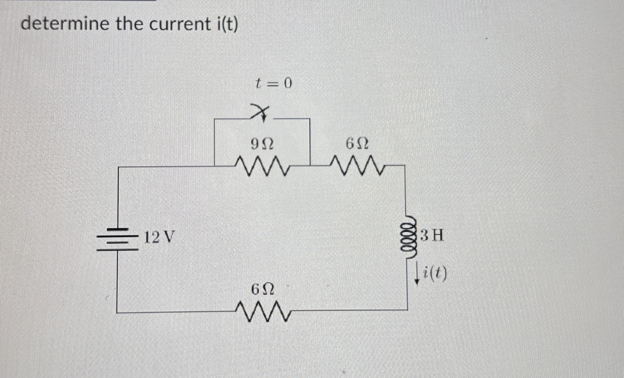 determine the current i ( t )