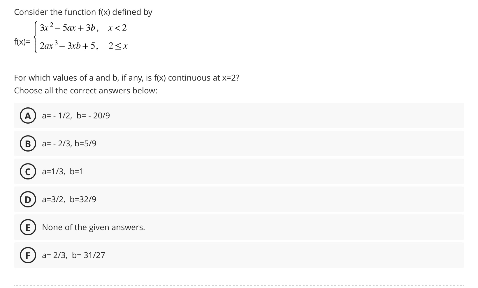 Consider the function f ( x ) defined by f ( x )