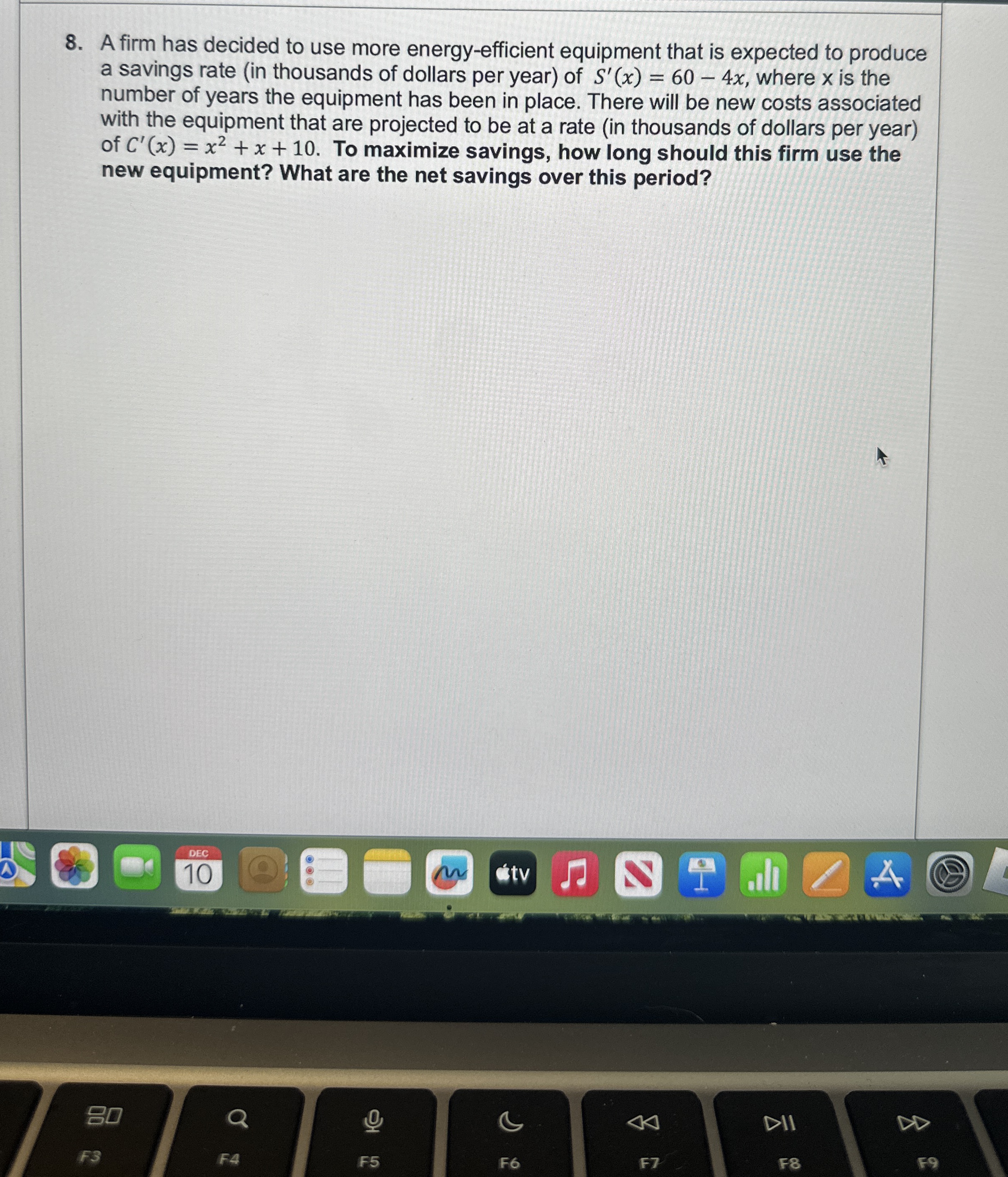 A firm has decided to use more energy - efficient