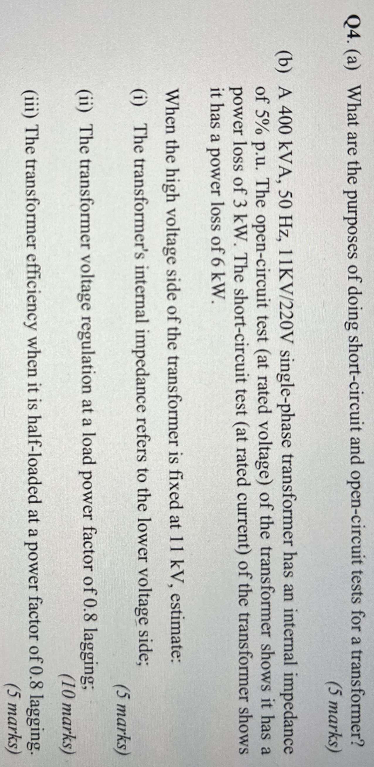 Q 4 . ( a ) What are the purposes of doing short