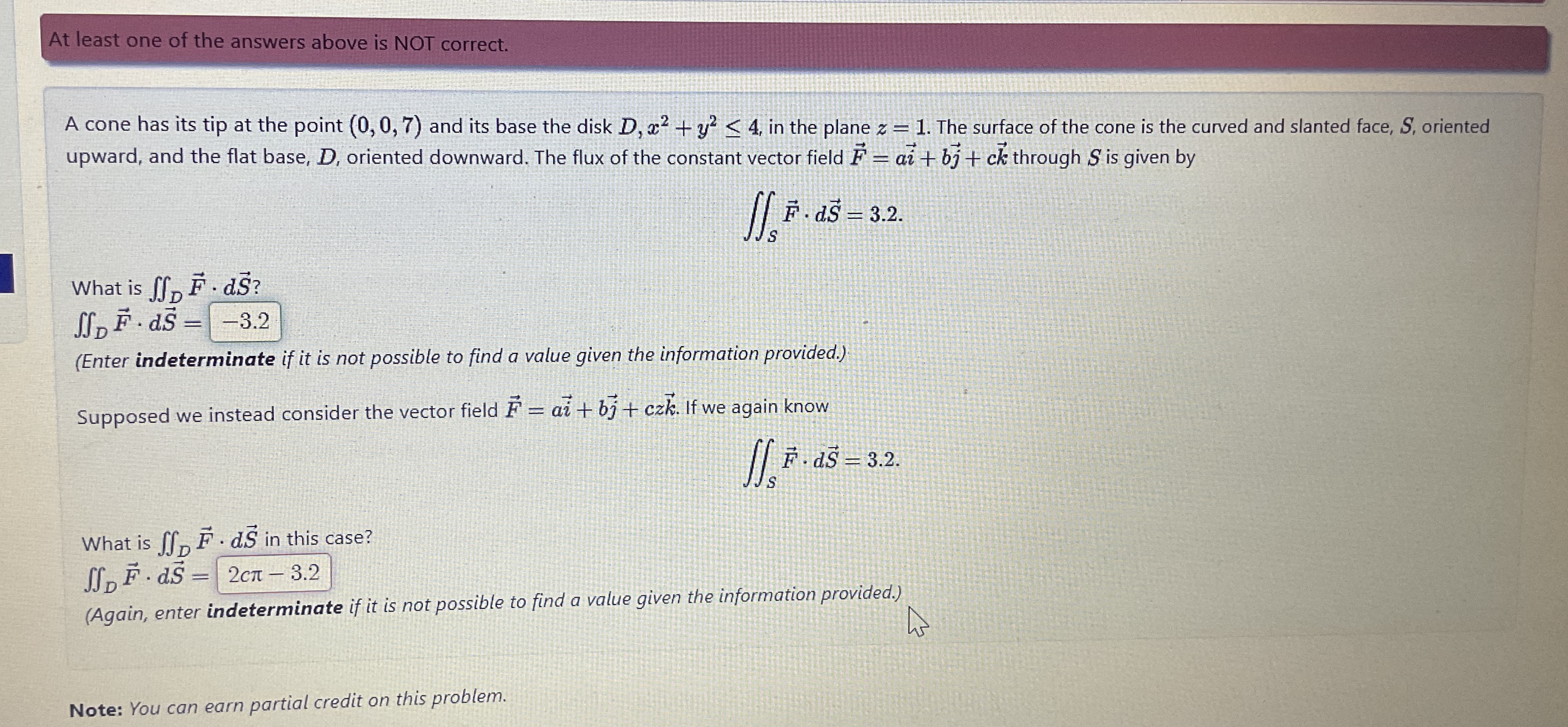 At least one of the answers above is NOT correct.