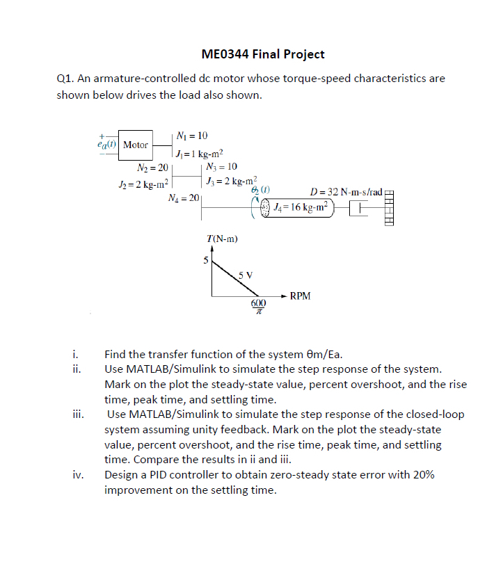 ME 0 3 4 4 Final Project Q 1 . An armature -