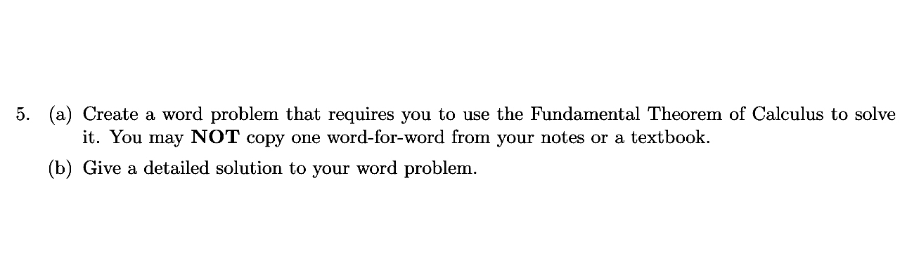 ( a ) Create a word problem that requires you to