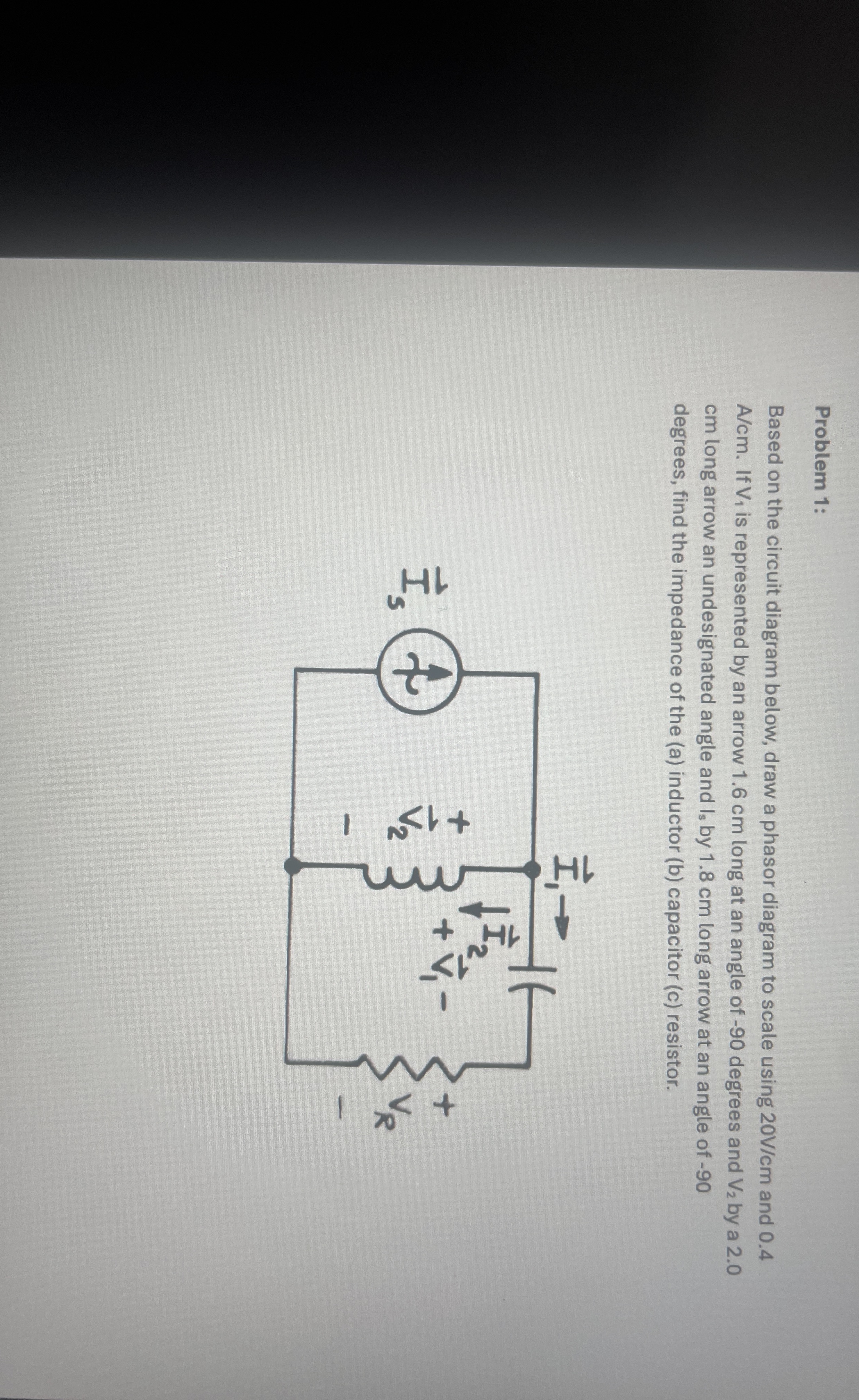 Problem 1 : Based on the circuit diagram below,