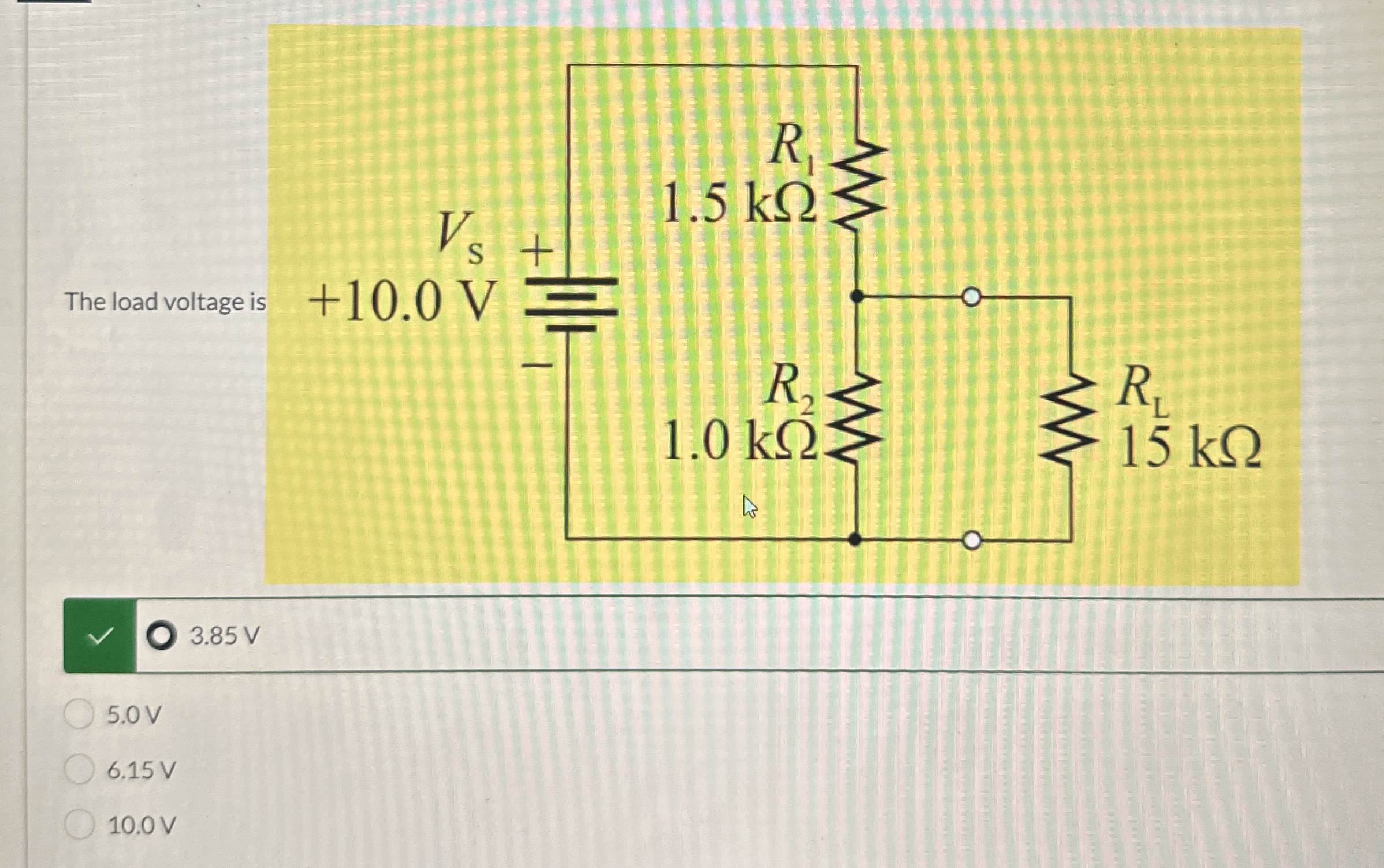 O 3 . 8 5 V 5 . 0 V 6 . 1 5 V 1 0 . 0 V