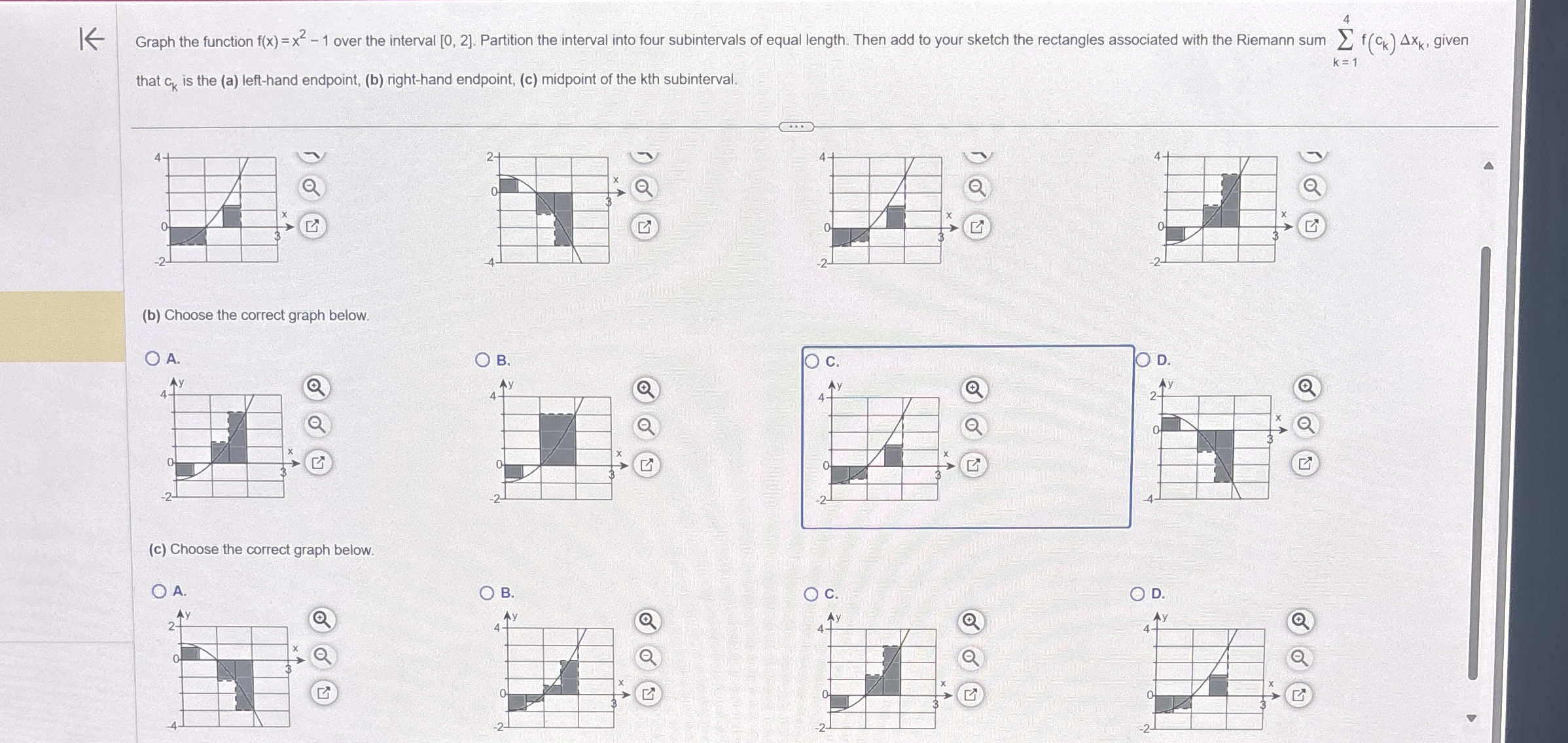 4 . that c k is the ( a ) left - hand endpoint, (