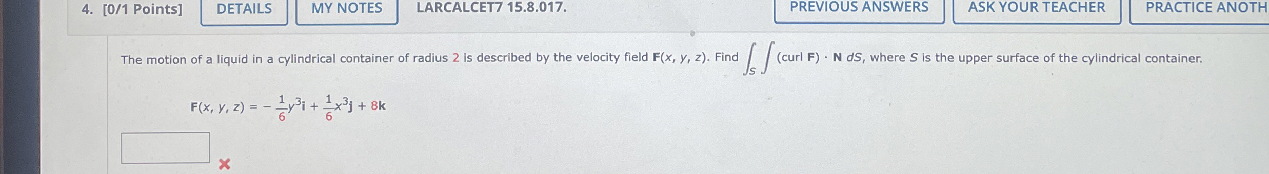 [ 0 / 1 Points ] LARCALCET 7 1 5 . 8 . 0 1 7 . q