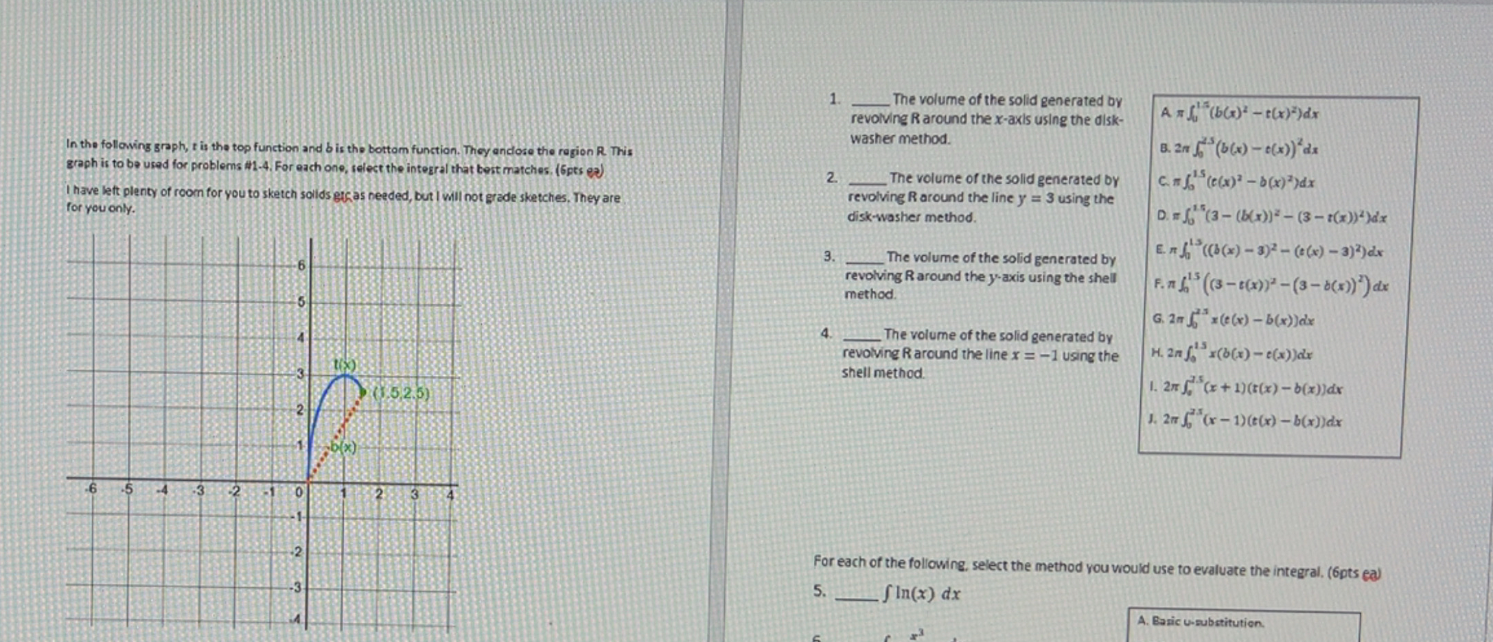 In the following graph, t is the top function and