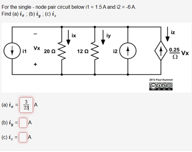 For the single - node pair circuit below i 1 = 1