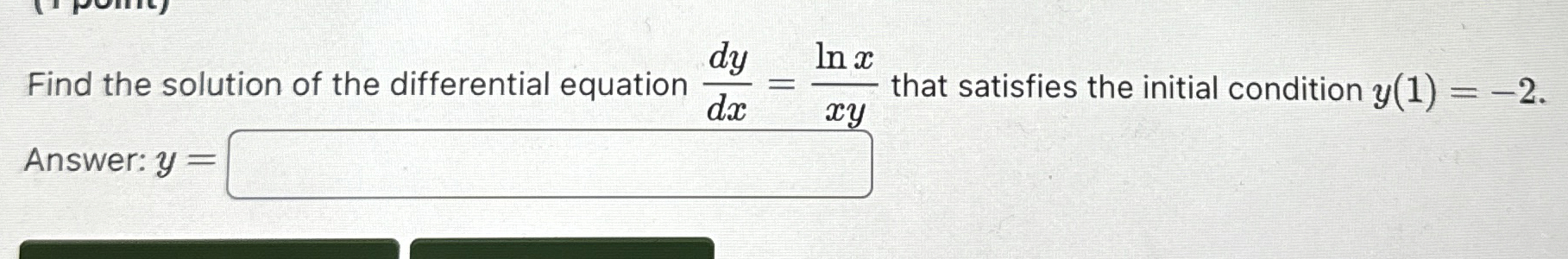 Find the solution of the differential equation d