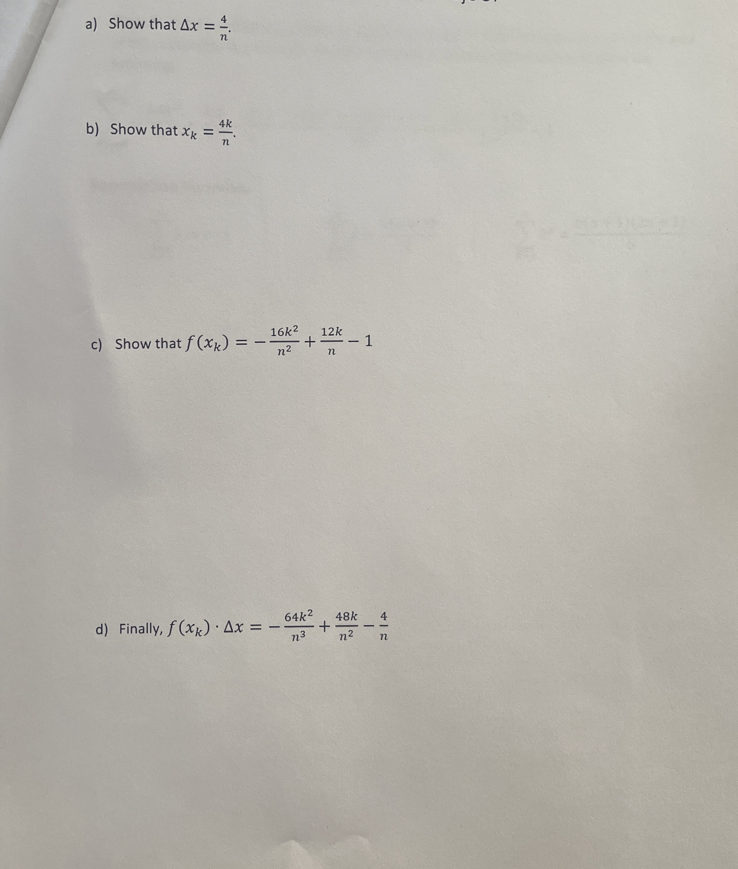 Approximating the Area Between a Curve and the x