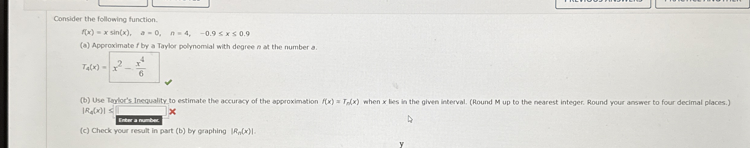 Consider the following function. f ( x ) = x s i