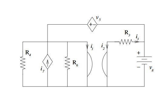 Draw the circuit graph of the figure.