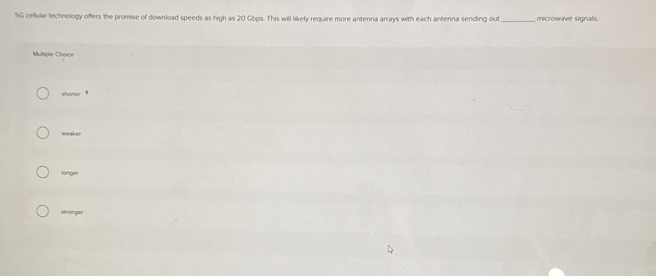 5 G cellular technology offers the promise of