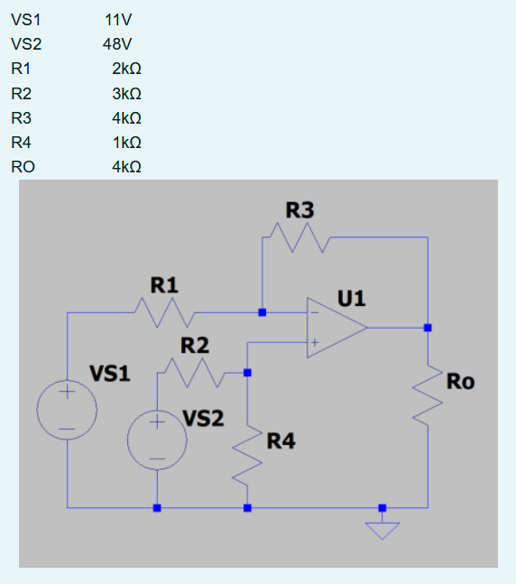 Analyze this circuit and determine Vo , V - and