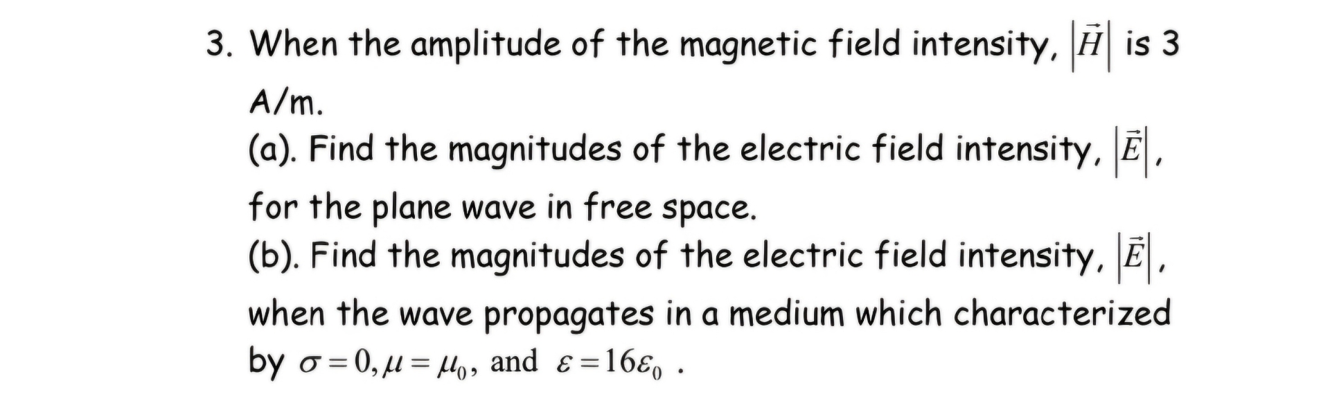 When the amplitude of the magnetic field
