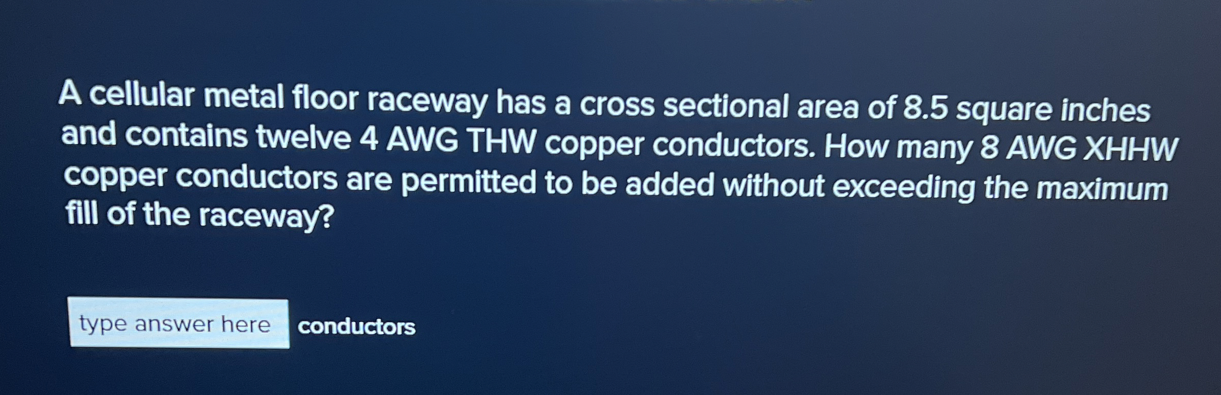 A cellular metal floor raceway has a cross