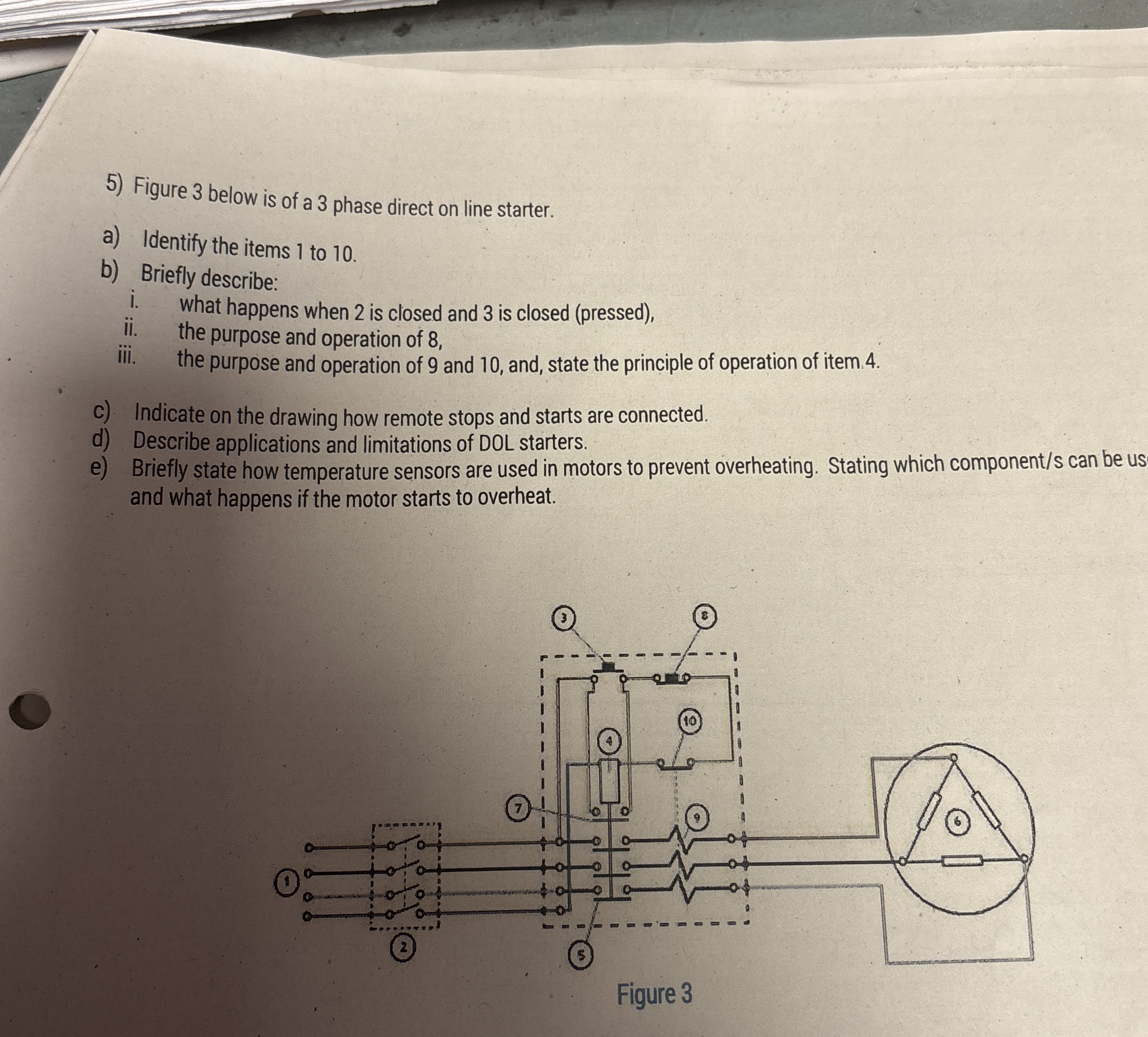 Figure 3 below is of a 3 phase direct on line