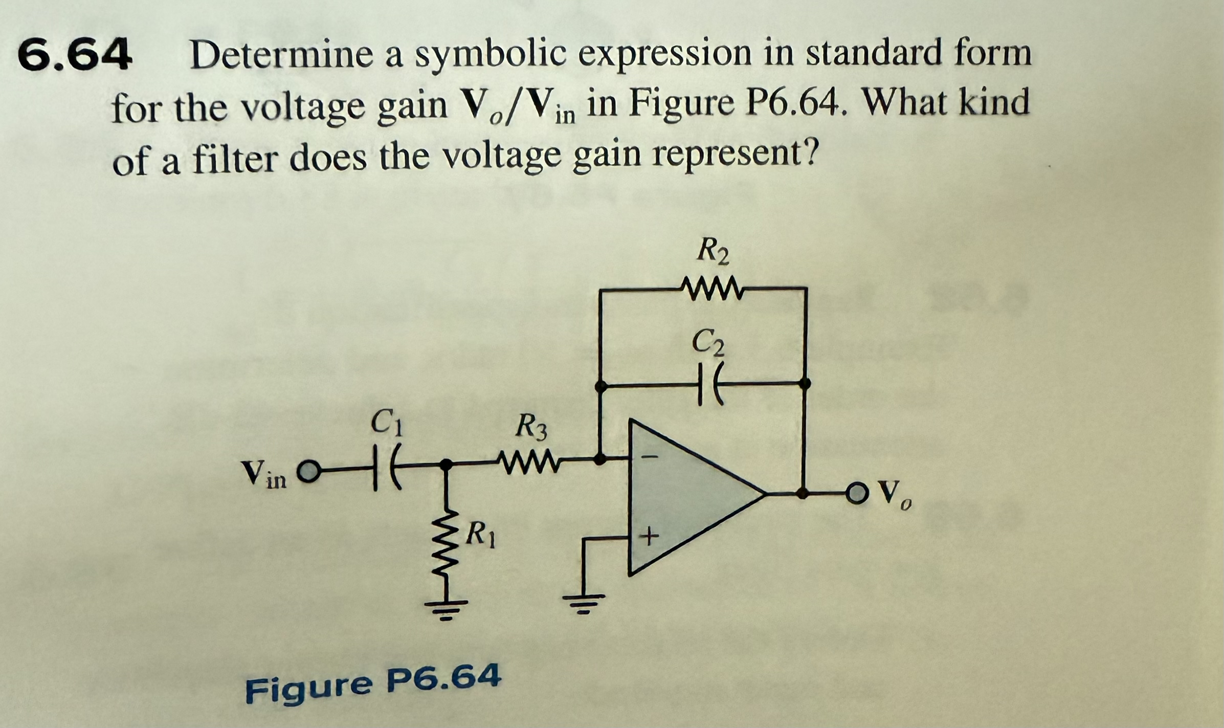 6 . 6 4 Determine a symbolic expression in