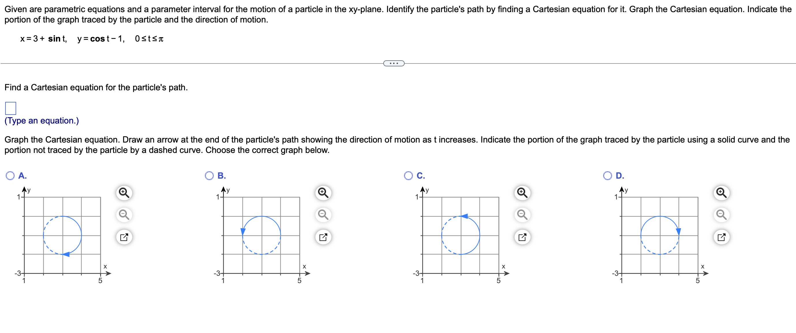 ( Type an equation. ) Graph the Cartesian