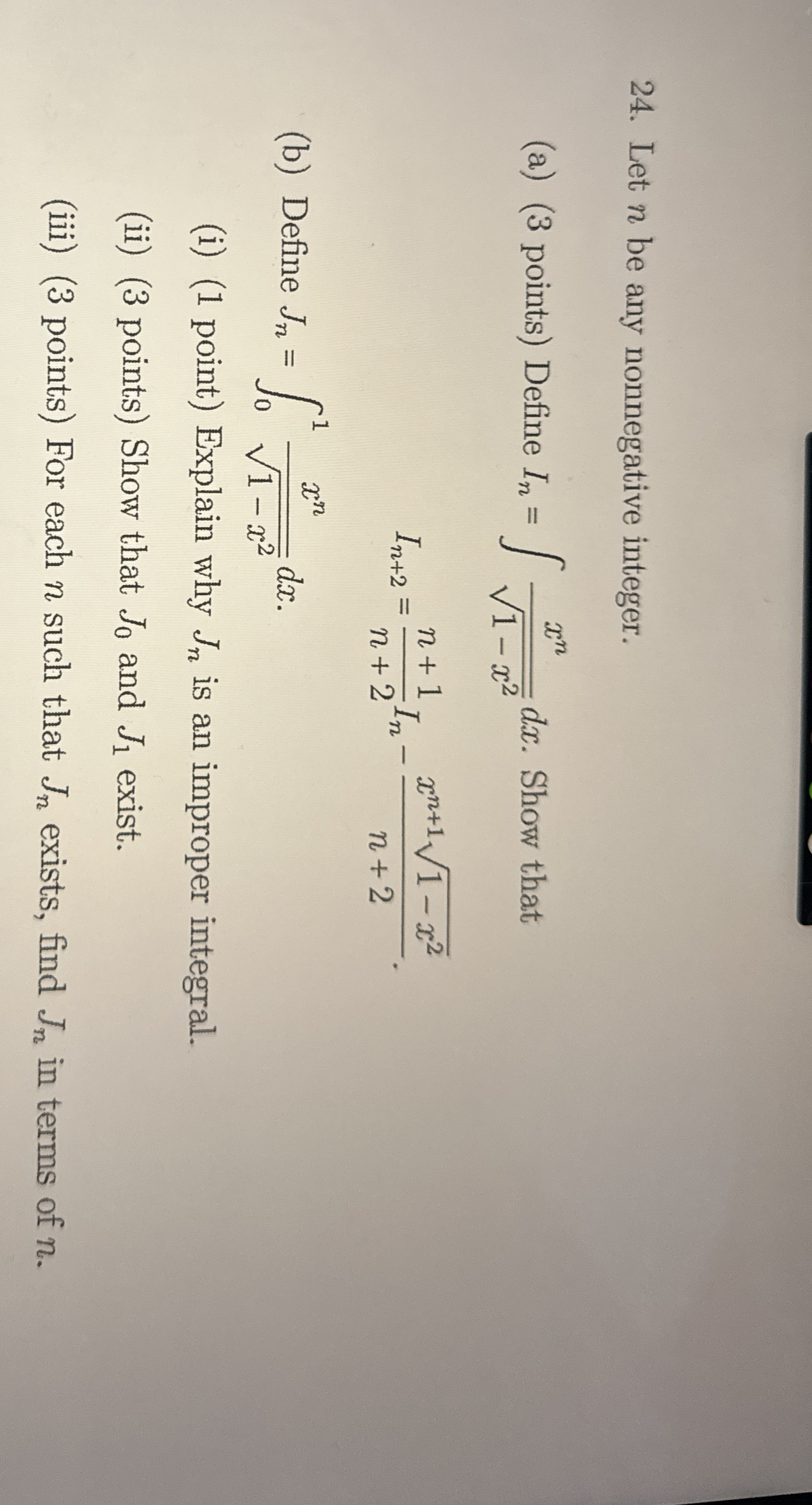 Let n be any nonnegative integer. ( a ) ( 3
