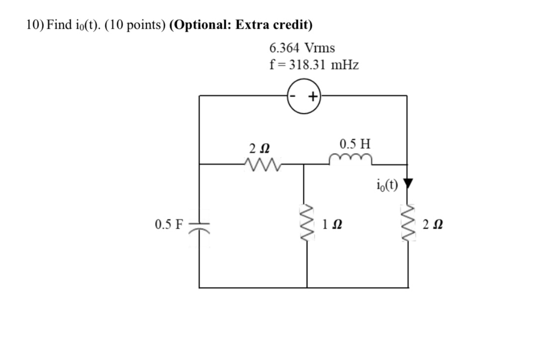 Find i 0 ( t ) . Show all your work 6 . 3 6 4