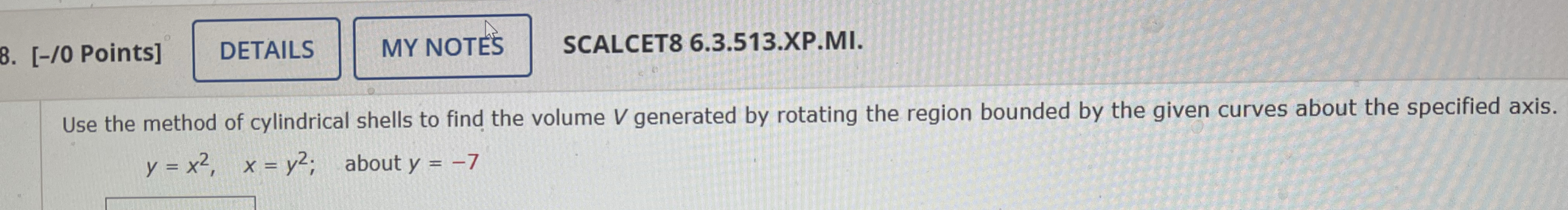 [ - / 0 Points ] SCALCET 8 6 . 3 . 5 1 3 . XP .