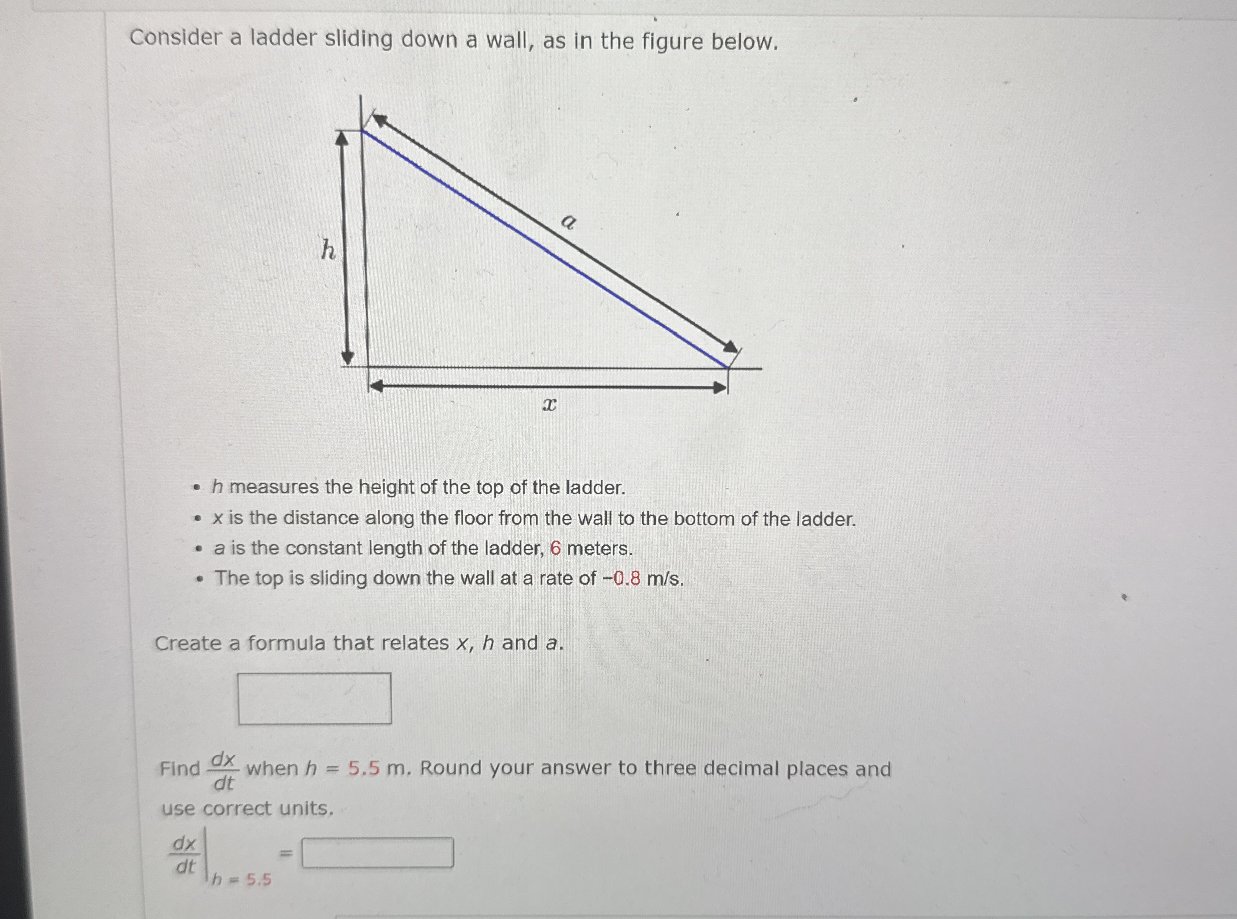 Consider a ladder sliding down a wall, as in the