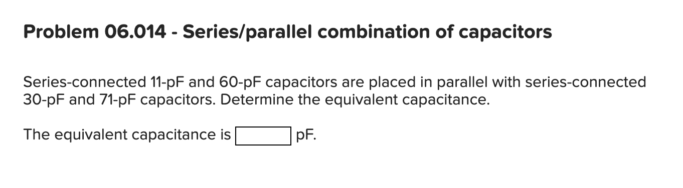 Series - connected 1 1 - pF and 6 0 - pF