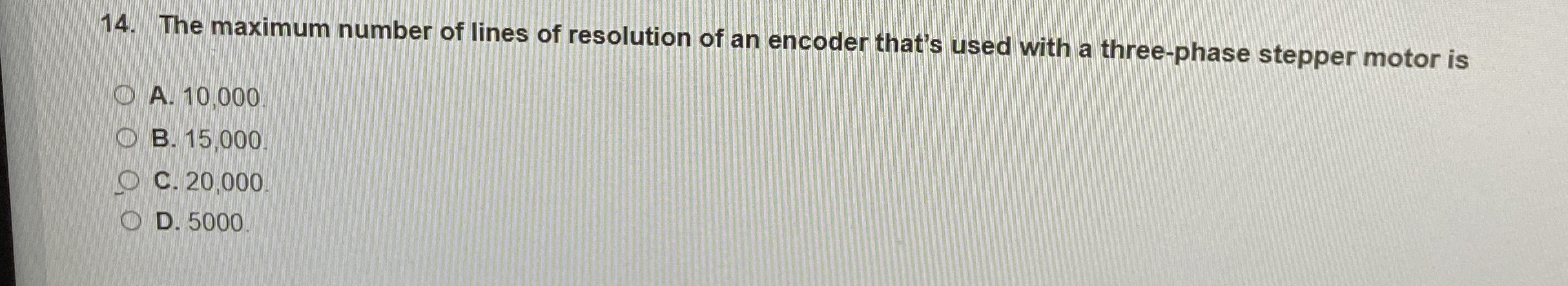 The maximum number of lines of resolution of an