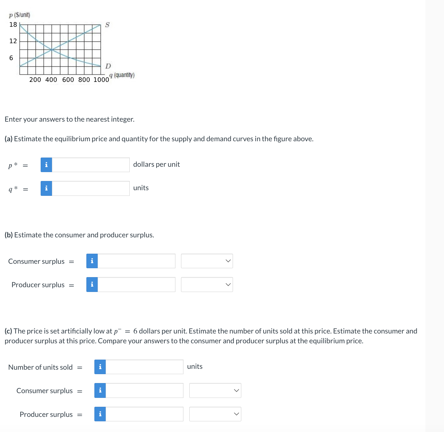 Enter your answers to the nearest integer. ( a )