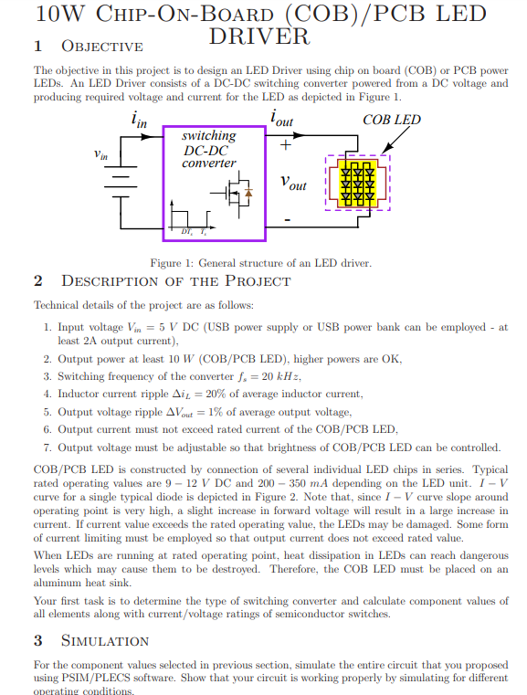 Please do the simulation. 1 Objective DRIVER The