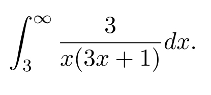 Tell whether or not the improper integral is