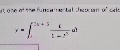 It one of the fundamental theorem of calc y = 2 3