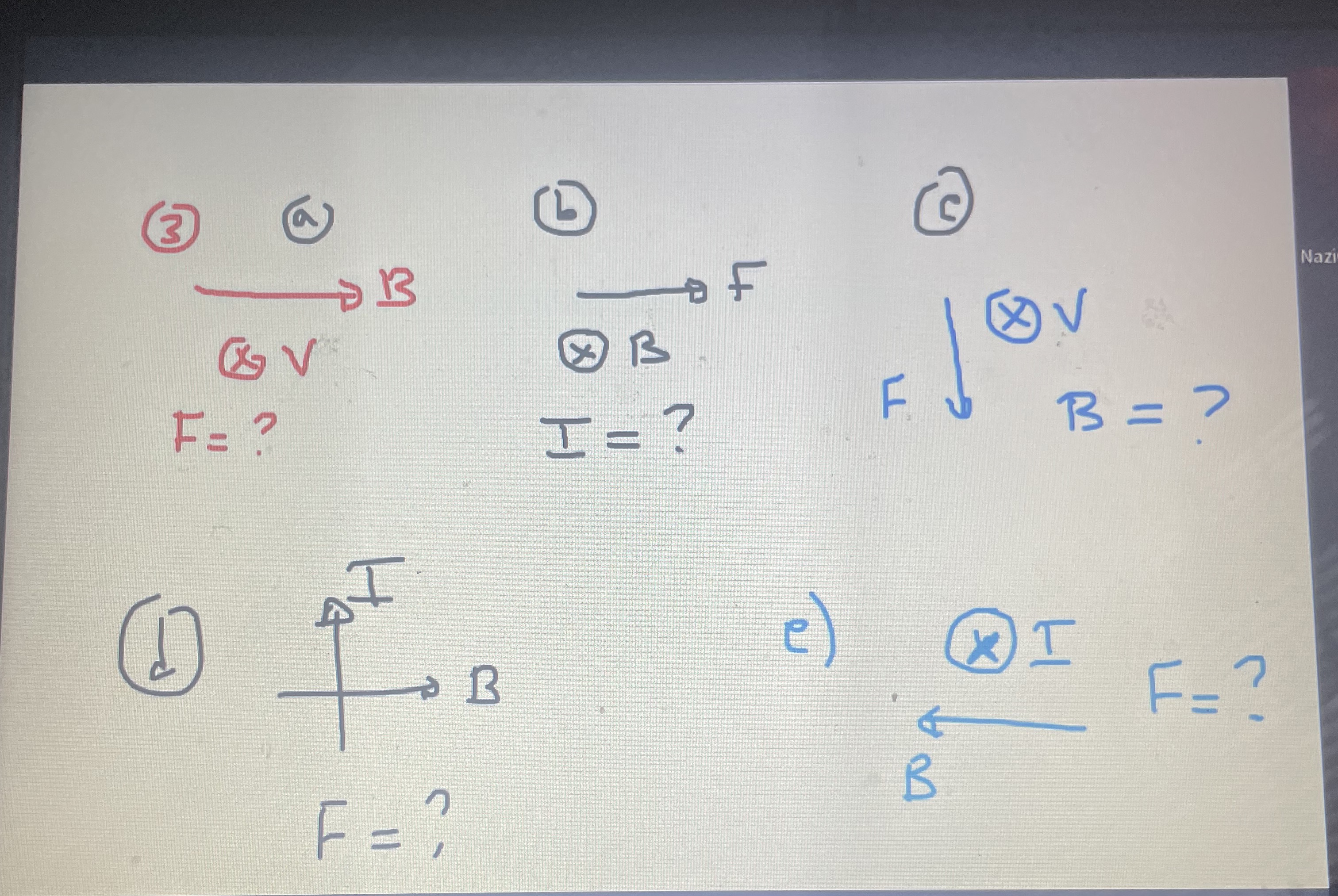 Find the direction of each