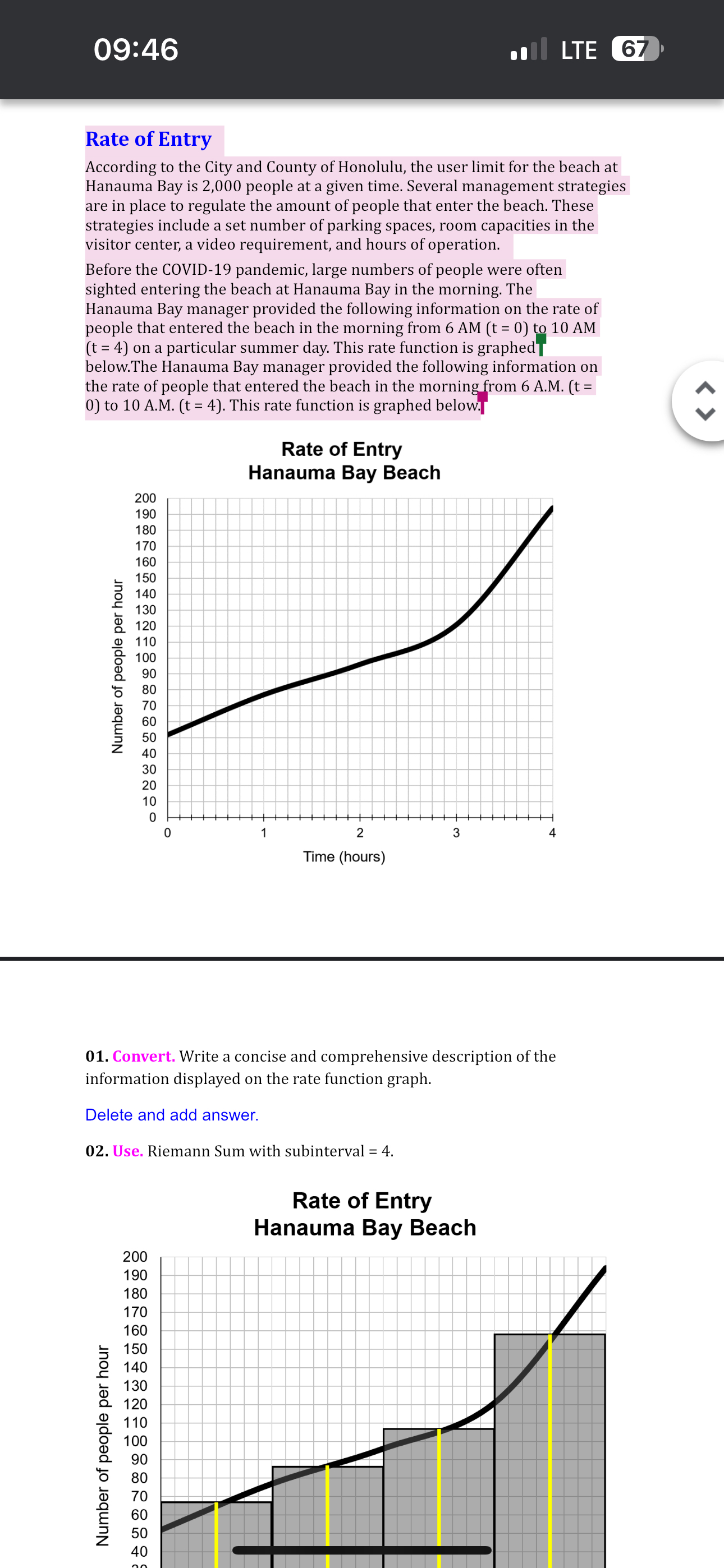 0 9 : 4 6 Rate of Entry According to the City and