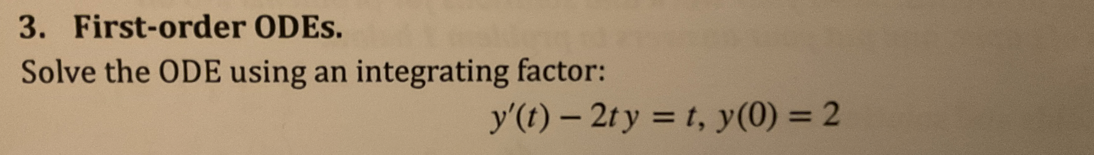 Please help with this Differential Equations