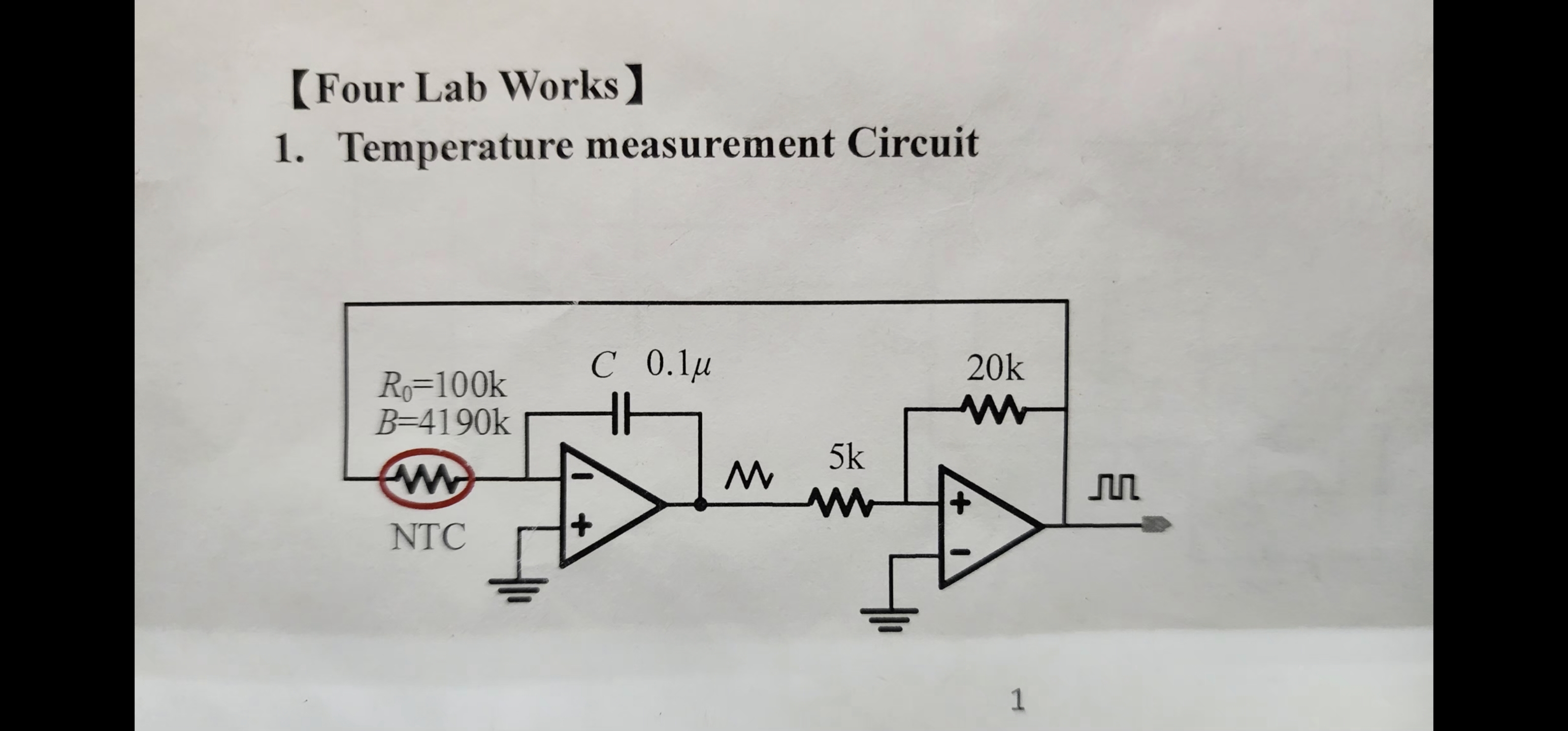 This is a temperature measurement circuit, please