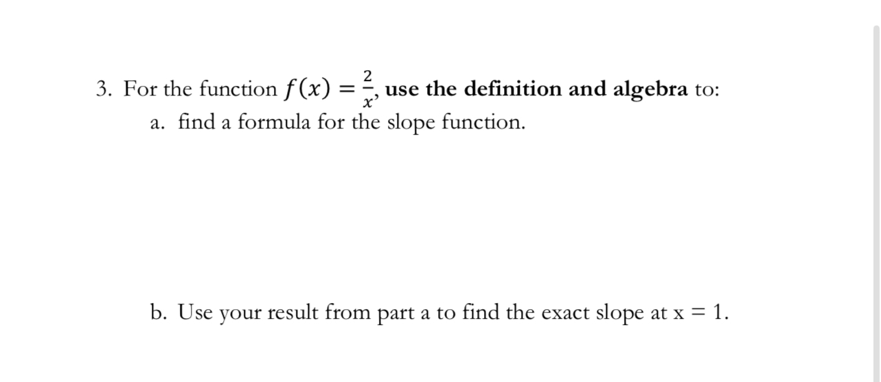 For the function f ( x ) = 2 x , use the