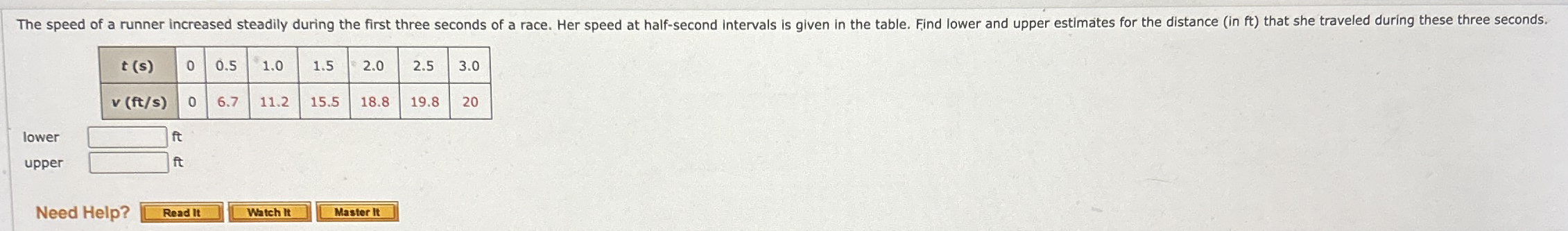 \ table [ [ t ( s ) , 0 , 0 . 5 , 1 . 0 , 1 . 5 ,
