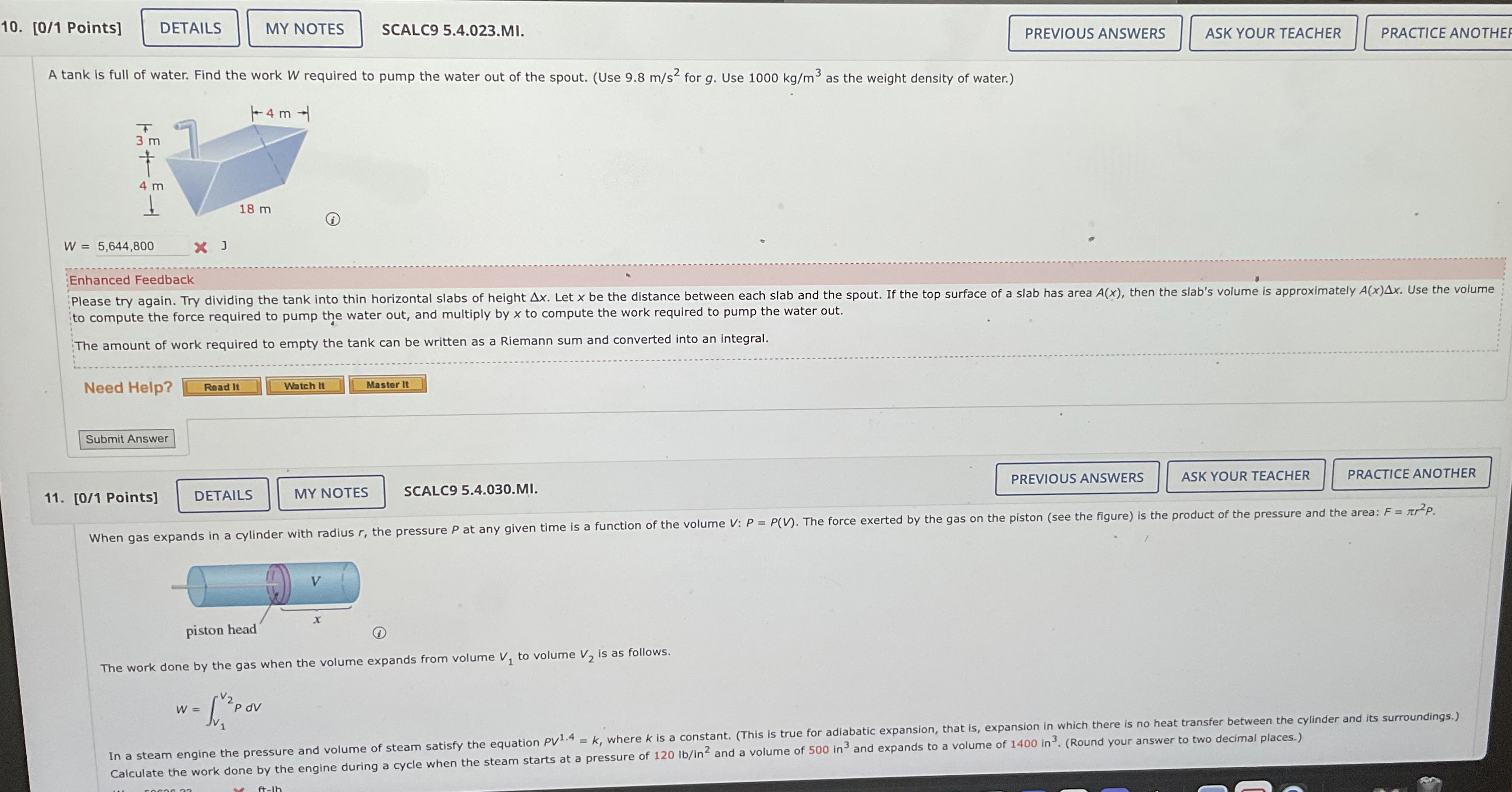 [ 0 / 1 Points ] SCALC 9 5 . 4 . 0 2 3 . MI . A