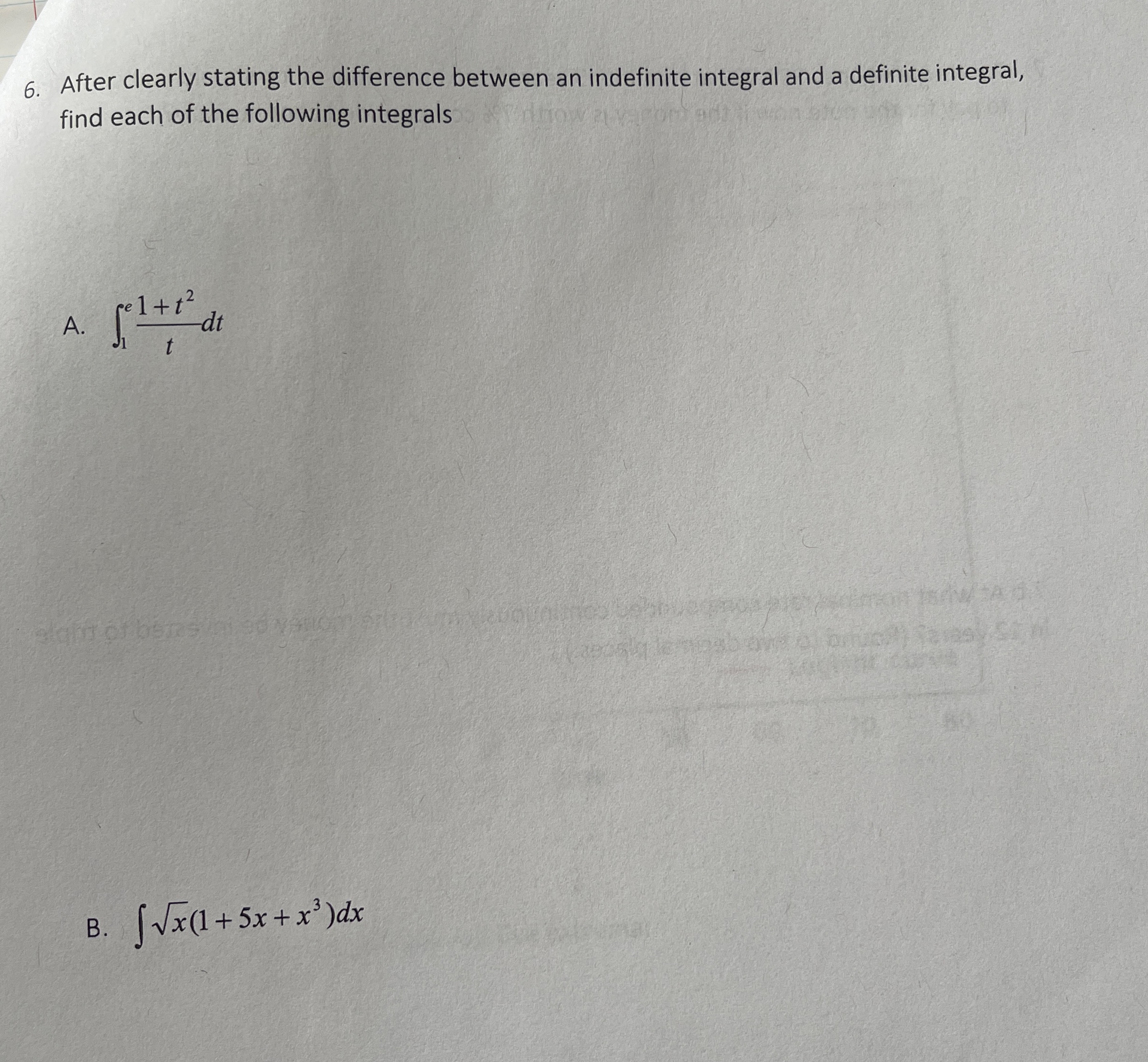 After clearly stating the difference between an