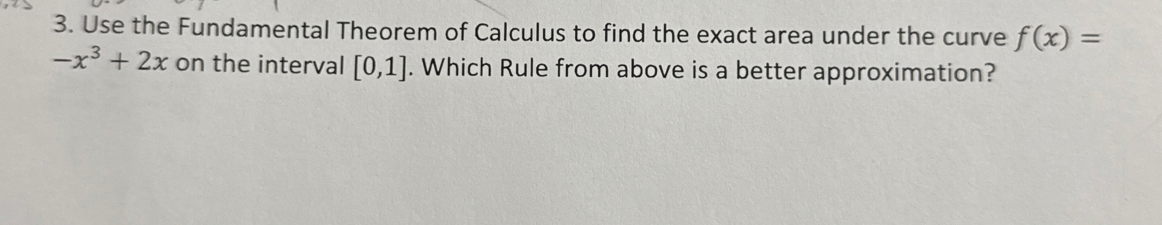 Use the Fundamental Theorem of Calculus to find