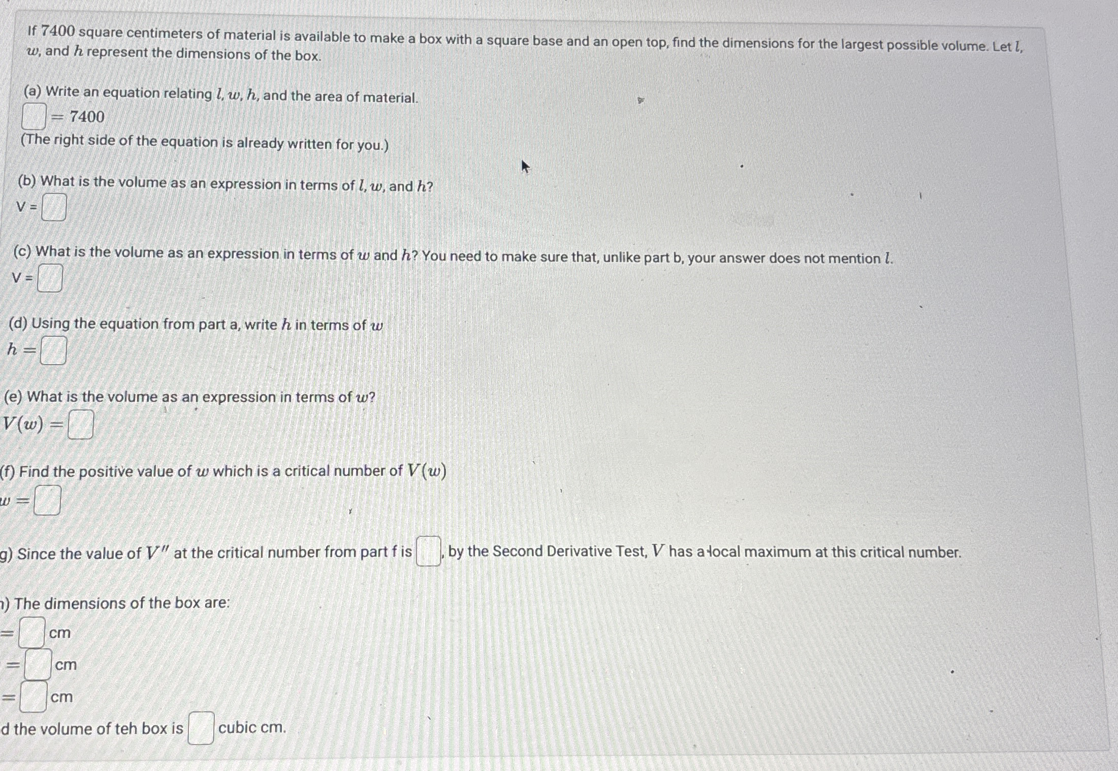 If 7 4 0 0 square centimeters of material is