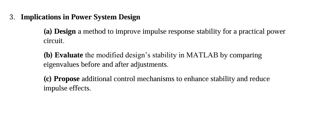 Implications in Power System Design ( a ) Design