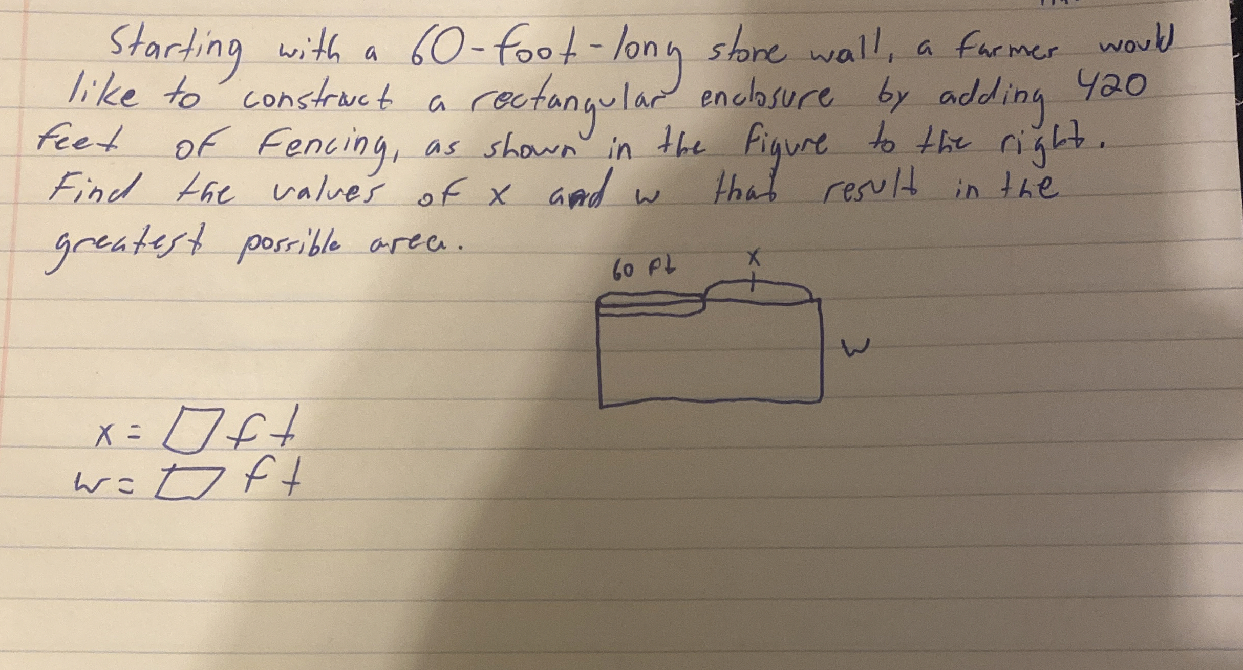 Starting with a 6 0 - foot - long stone wall, a