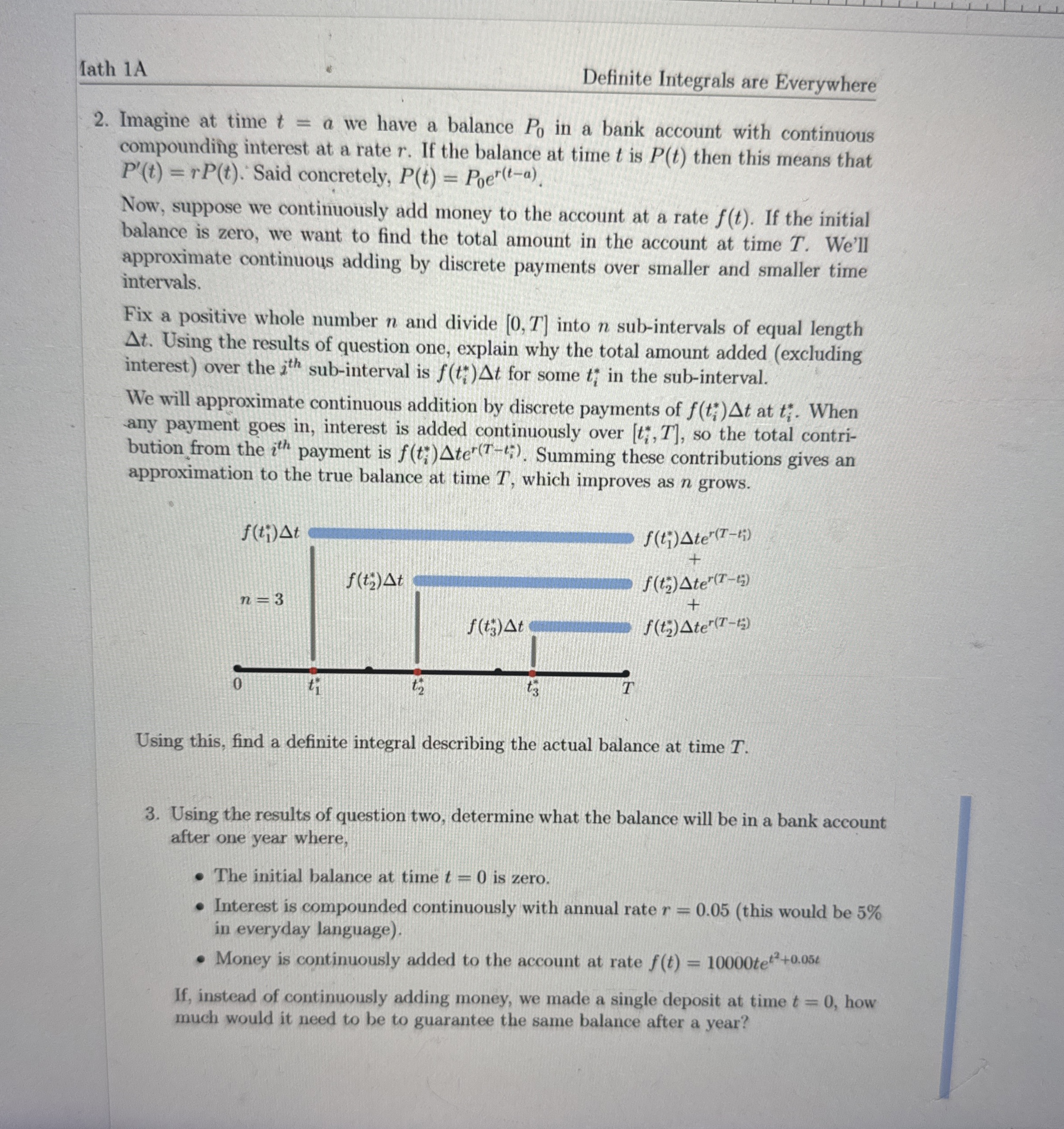 Iath 1 A Definite Integrals are Everywhere 2 .
