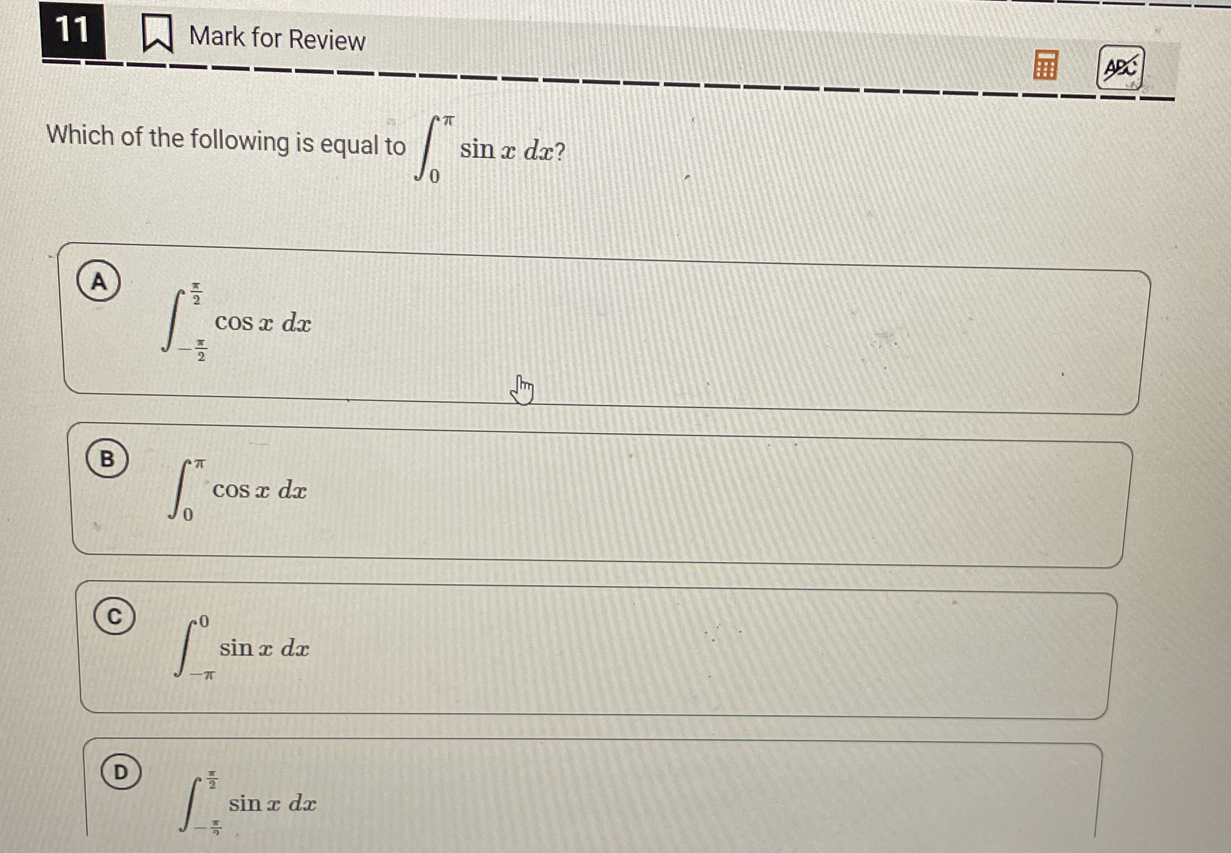 1 1 Mark for Review Which of the following is