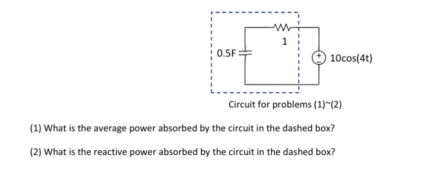 ( 1 ) What is the average power absorbed by the